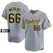 Kyle Nicolas Men's Pittsburgh Pirates Gray Limited Away Jersey