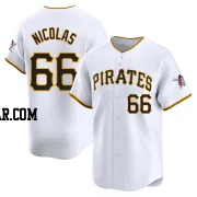 Kyle Nicolas Men's Pittsburgh Pirates White Limited Home Jersey