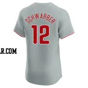 Kyle Schwarber Men's Philadelphia Phillies Gray Elite Road Jersey