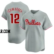 Kyle Schwarber Men's Philadelphia Phillies Gray Limited Away Jersey