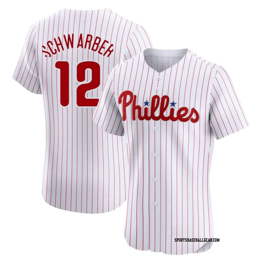 Kyle Schwarber Men's Philadelphia Phillies White Elite Home Jersey