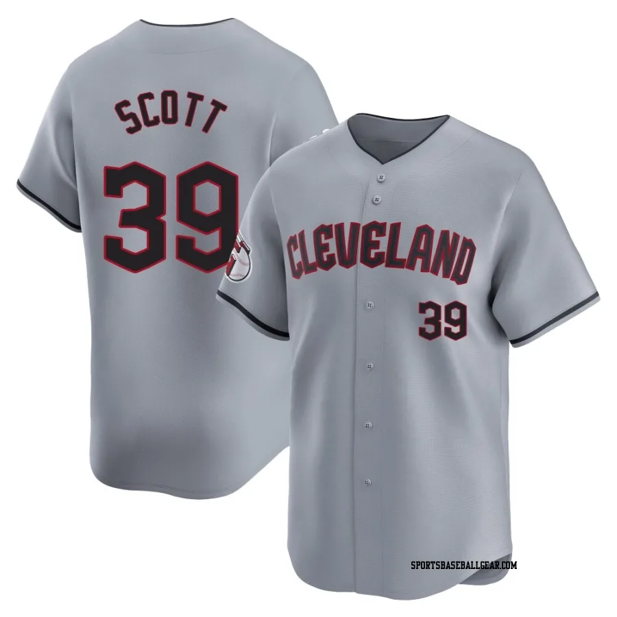Kyle Scott Men's Cleveland Guardians Gray Limited Road Jersey