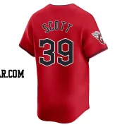Kyle Scott Men's Cleveland Guardians Red Limited Alternate Jersey