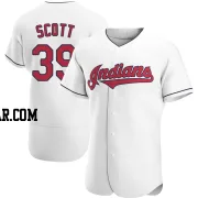 Kyle Scott Men's Cleveland Guardians White Authentic Home Jersey