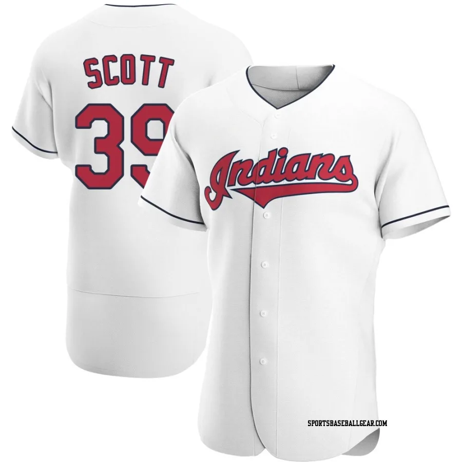 Kyle Scott Men's Cleveland Guardians White Authentic Home Jersey