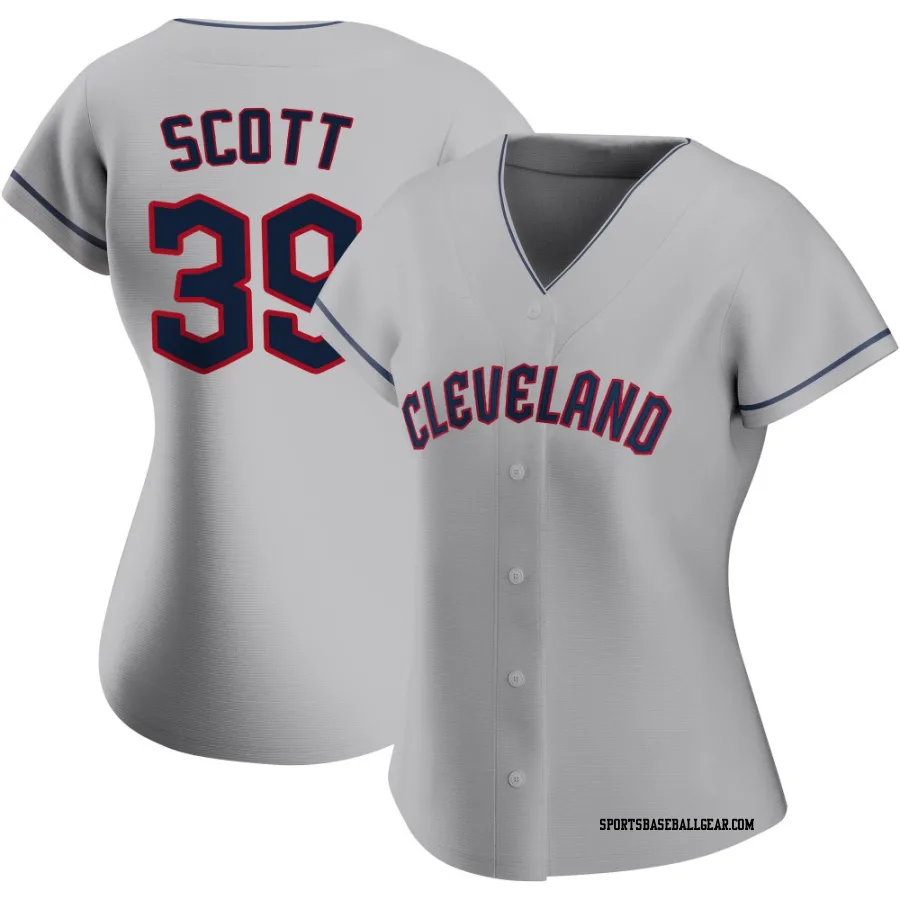 Kyle Scott Women's Cleveland Guardians Gray Authentic Road Jersey