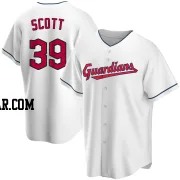 Kyle Scott Youth Cleveland Guardians White Replica Home Jersey