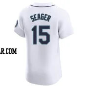 Kyle Seager Men's Seattle Mariners White Elite Home Jersey