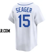 Kyle Seager Men's Seattle Mariners White Limited Throwback Cooperstown Collection Jersey