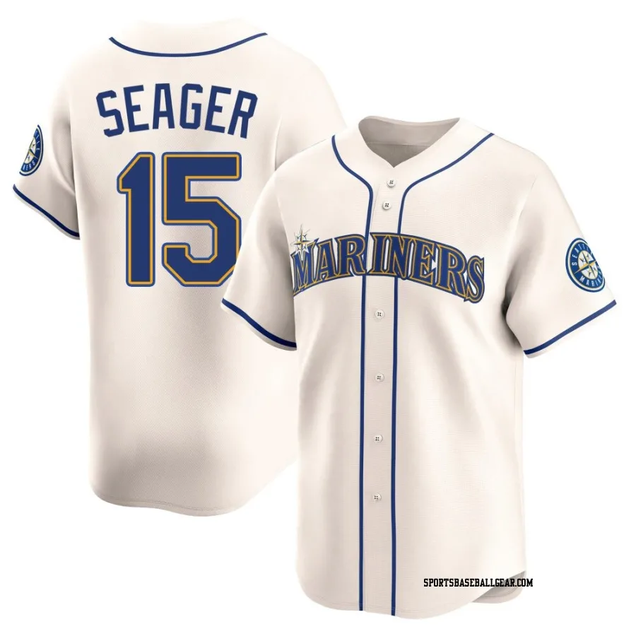 Kyle Seager Youth Seattle Mariners Cream Limited Alternate Jersey