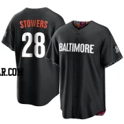 Kyle Stowers Men's Baltimore Orioles Black Replica 2023 City Connect Jersey