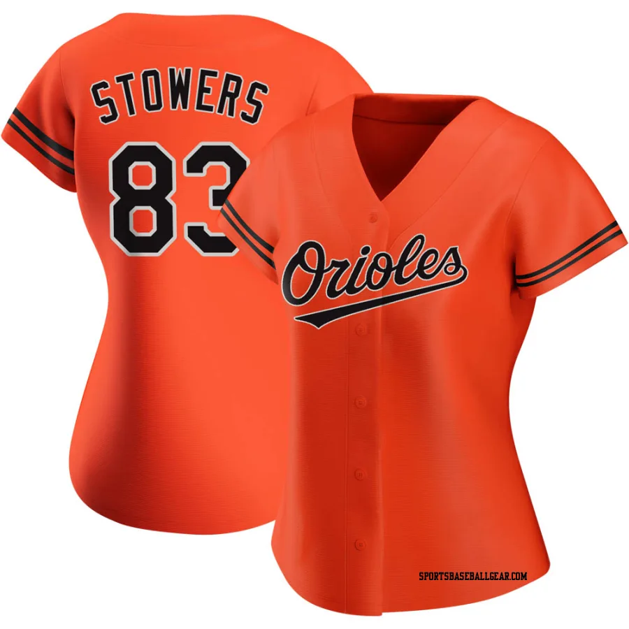 Kyle Stowers Women's Baltimore Orioles Orange Authentic Alternate Jersey