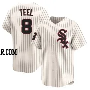 Kyle Teel Men's Chicago White Sox Cream Limited Throwback Cooperstown Jersey
