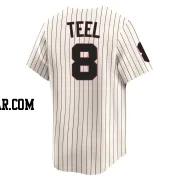 Kyle Teel Men's Chicago White Sox Cream Limited Throwback Cooperstown Jersey