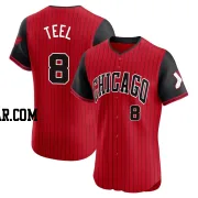 Kyle Teel Men's Chicago White Sox Red/Black Elite 2025 City Connect Jersey
