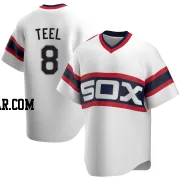Kyle Teel Men's Chicago White Sox White Replica Cooperstown Collection Jersey