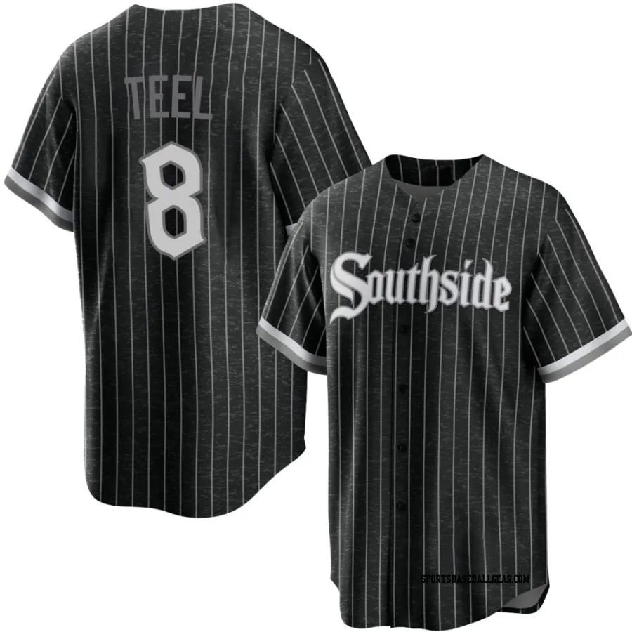 Kyle Teel Youth Chicago White Sox Black Replica 2021 City Connect Jersey