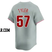 Kyle Tyler Men's Philadelphia Phillies Gray Limited Away Jersey