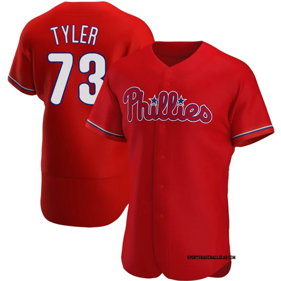 Kyle Tyler Men's Philadelphia Phillies Red Authentic Alternate Jersey