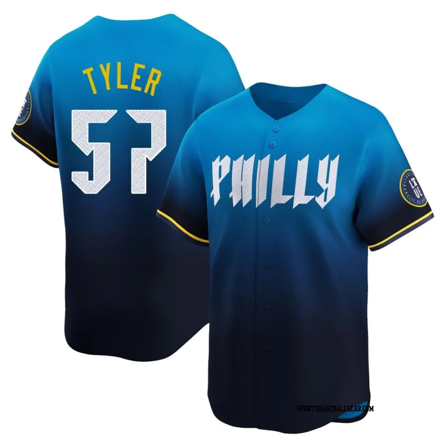 Kyle Tyler Youth Philadelphia Phillies Blue Limited 2024 City Connect Jersey