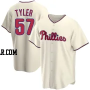 Kyle Tyler Youth Philadelphia Phillies Cream Replica Alternate Jersey