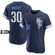 Kyle Wright Men's Kansas City Royals Navy Authentic 2022 City Connect Jersey