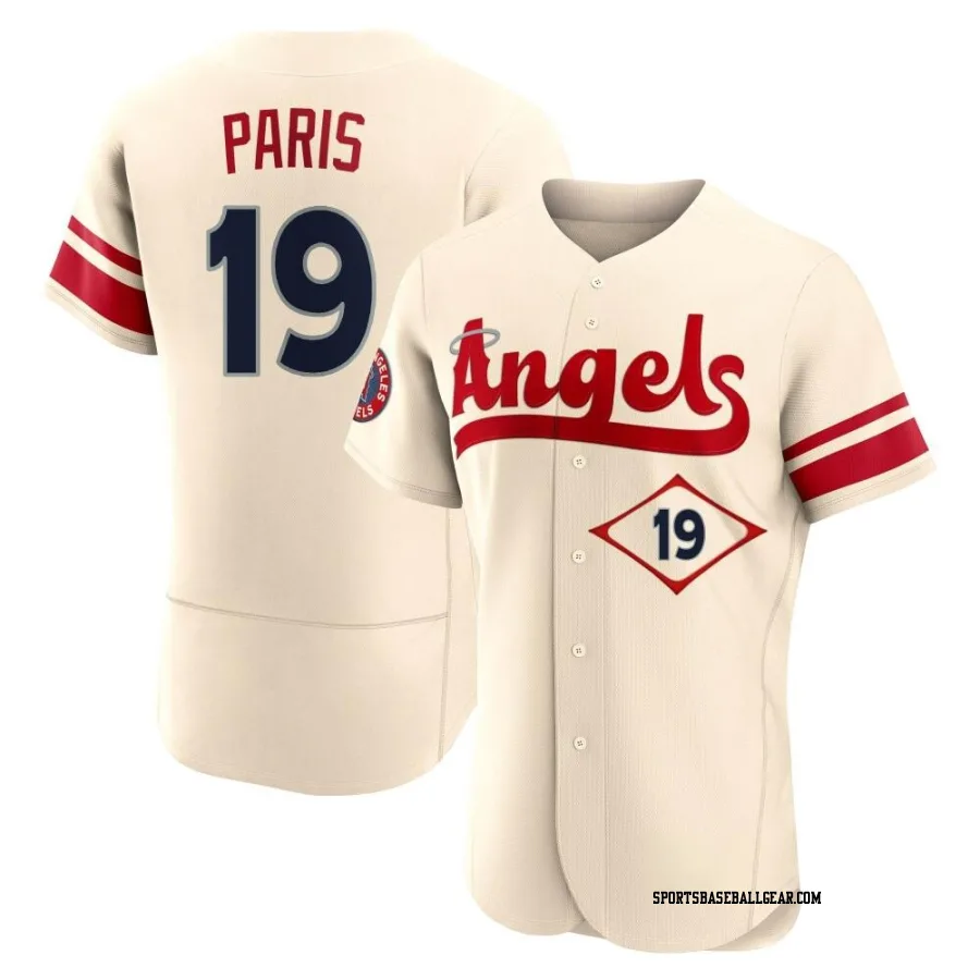 Kyren Paris Men's Los Angeles Angels Cream Authentic 2022 City Connect Jersey