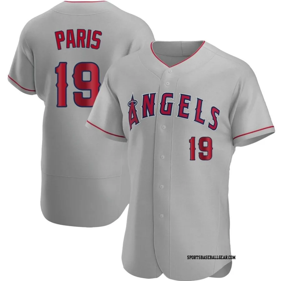 Kyren Paris Men's Los Angeles Angels Gray Authentic Road Jersey
