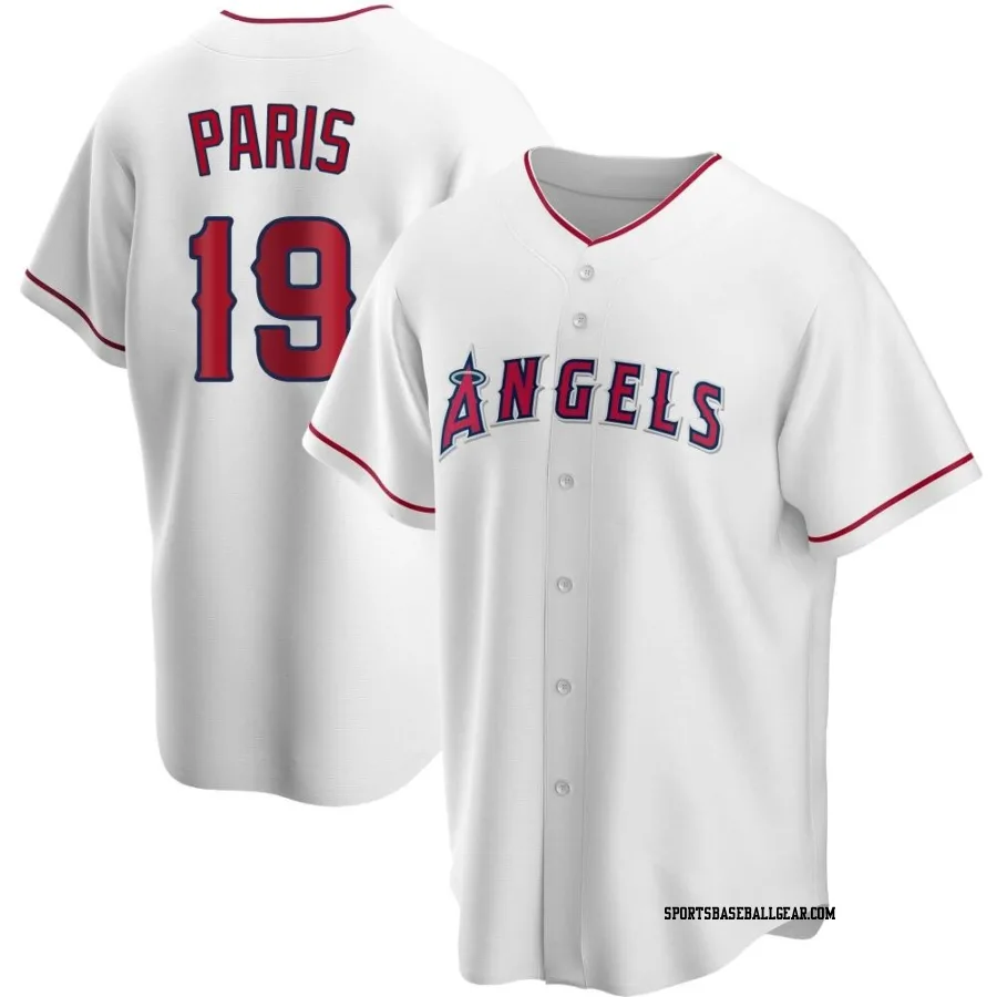 Kyren Paris Youth Los Angeles Angels White Replica Home Jersey