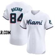 Lake Bachar Men's Miami Marlins White Elite Home Jersey