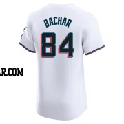 Lake Bachar Men's Miami Marlins White Elite Home Jersey