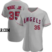 LaMonte Wade Jr. Men's Los Angeles Angels Gray Authentic Road Jersey