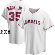 LaMonte Wade Jr. Men's Los Angeles Angels White Replica Home Jersey