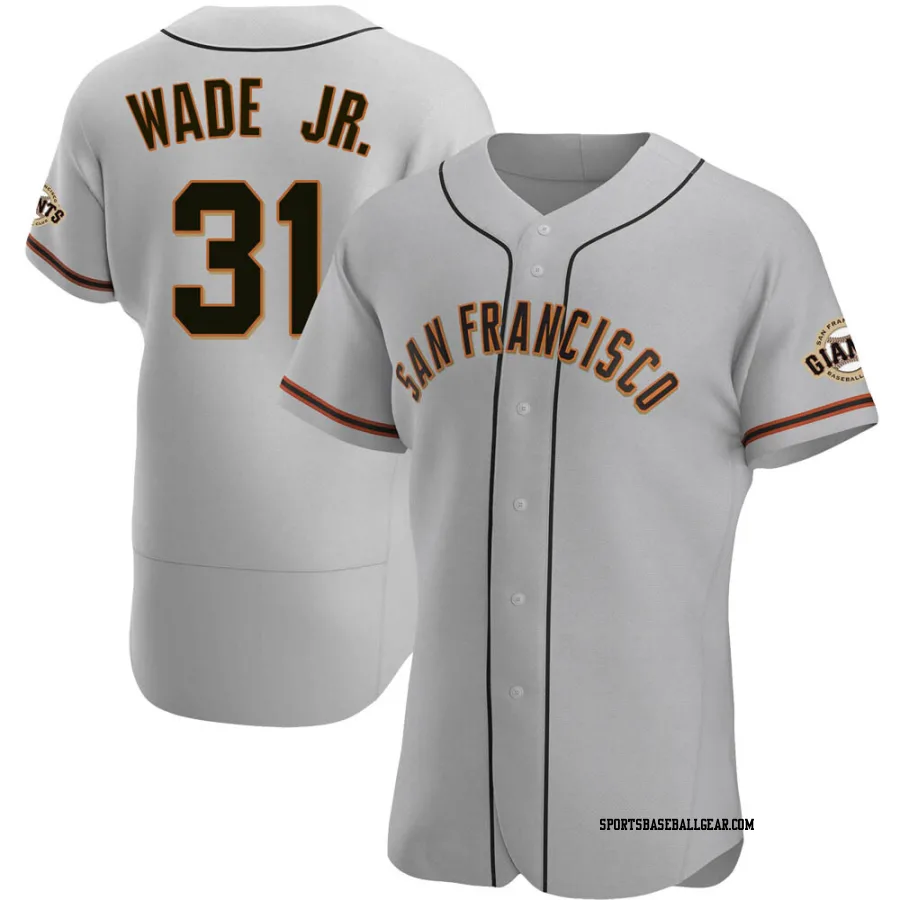 LaMonte Wade Jr. Men's San Francisco Giants Gray Authentic Road Jersey