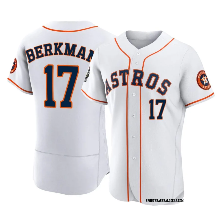 Lance Berkman Men's Houston Astros White Authentic 2022 World Series Home Jersey