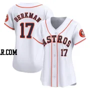 Lance Berkman Women's Houston Astros White Limited Home Jersey