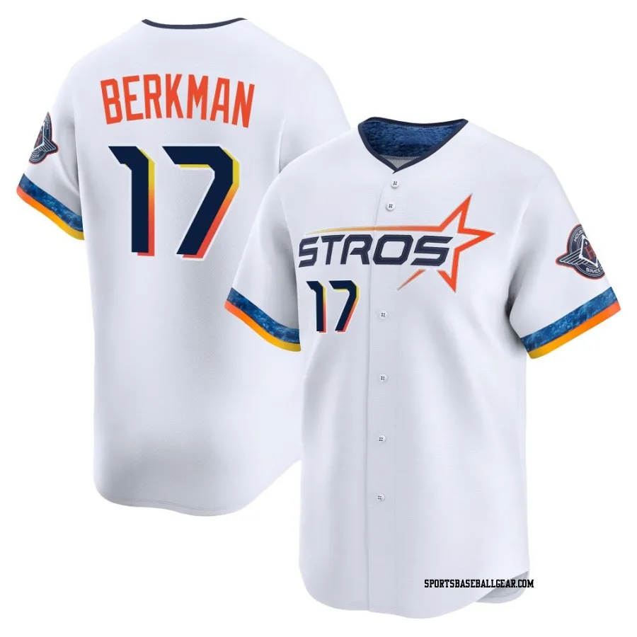 Lance Berkman Youth Houston Astros White Limited 2025 City Connect Jersey