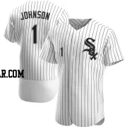 Lance Johnson Men's Chicago White Sox White Authentic Home Jersey