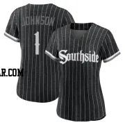Lance Johnson Women's Chicago White Sox Black Authentic 2021 City Connect Jersey