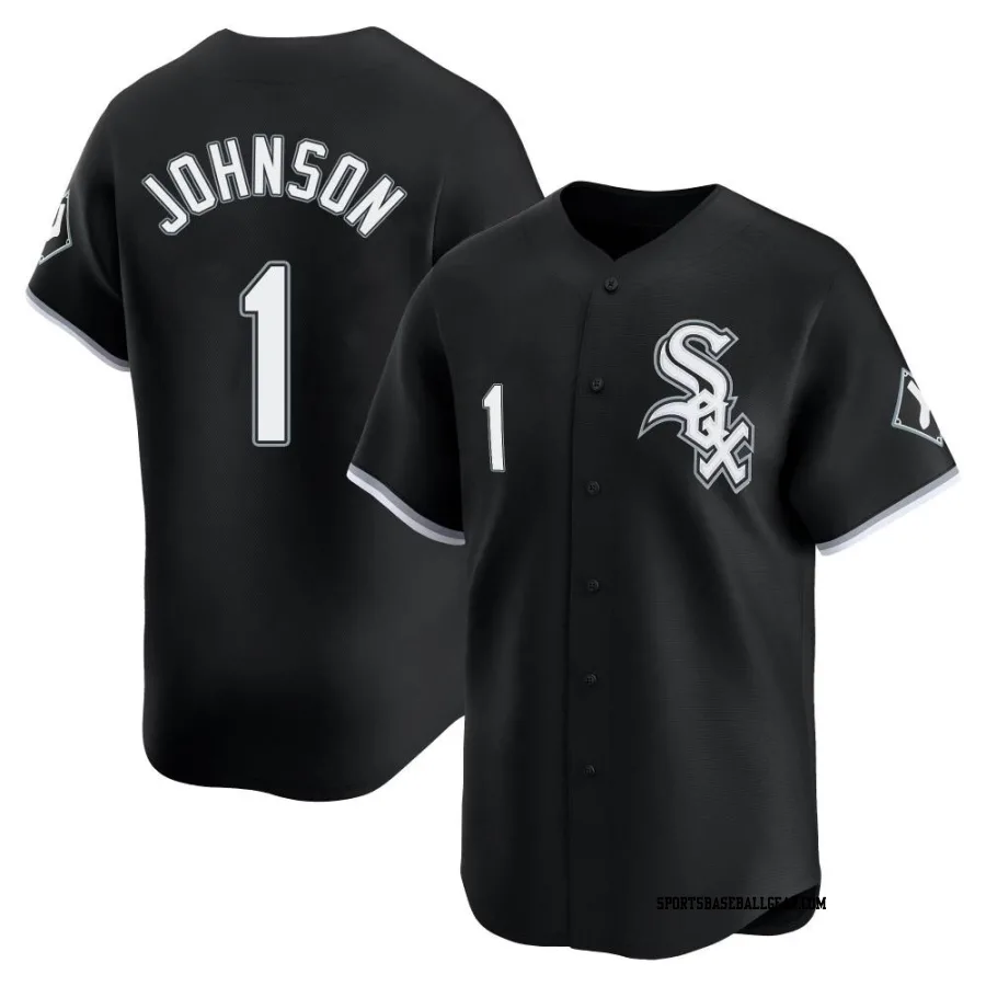 Lance Johnson Youth Chicago White Sox Black Limited Alternate Jersey