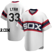 Lance Lynn Men's Chicago White Sox White Replica Cooperstown Collection Jersey
