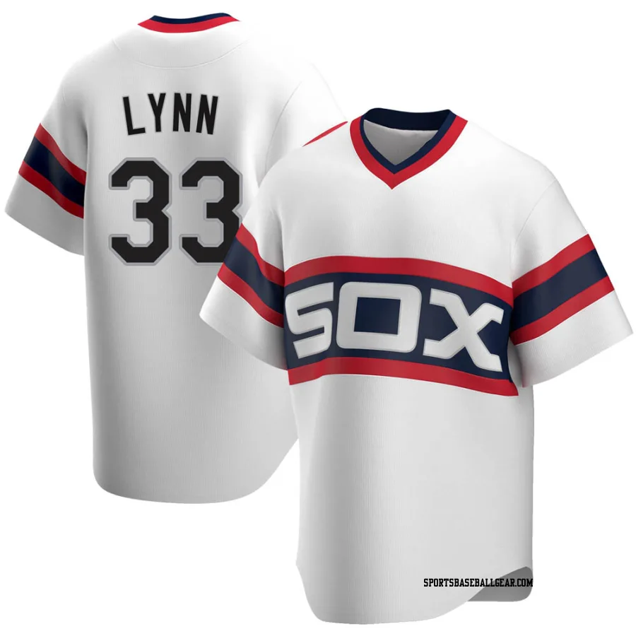 Lance Lynn Men's Chicago White Sox White Replica Cooperstown Collection Jersey