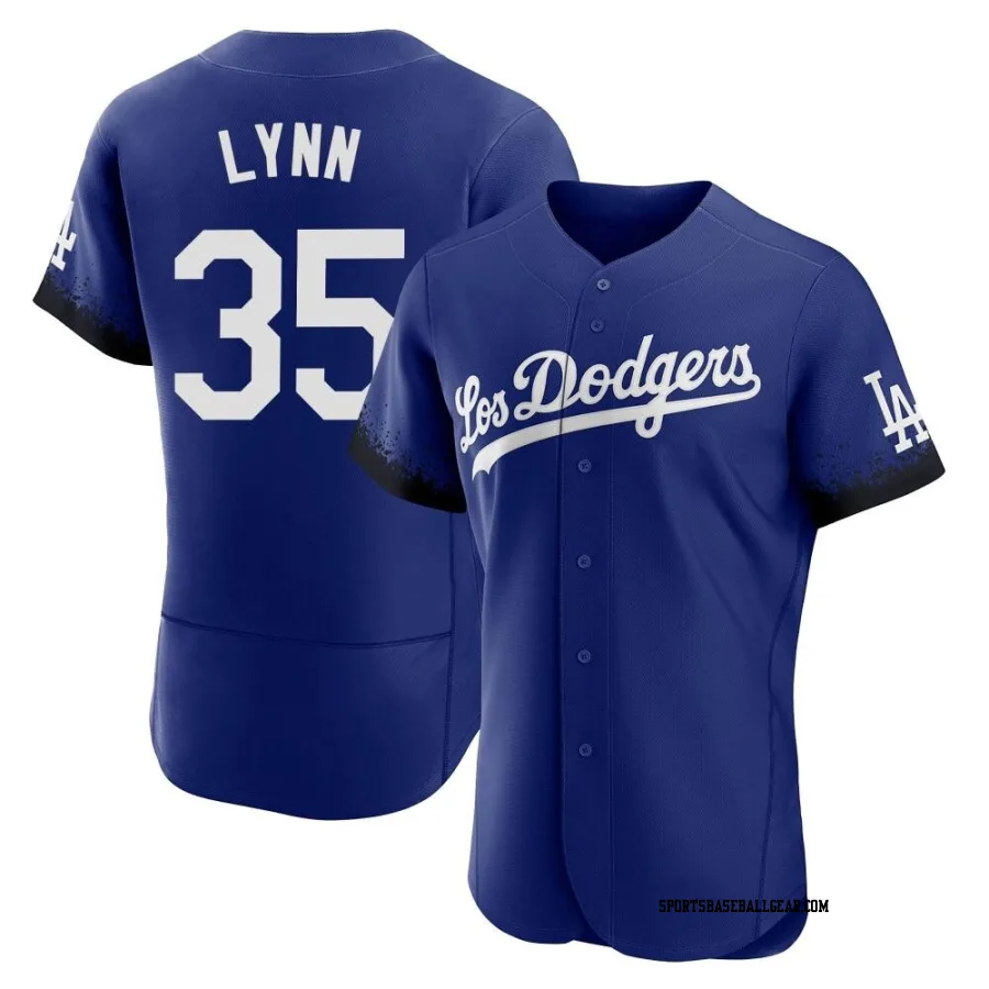 Lance Lynn Men's Los Angeles Dodgers Royal Authentic 2021 City Connect Jersey
