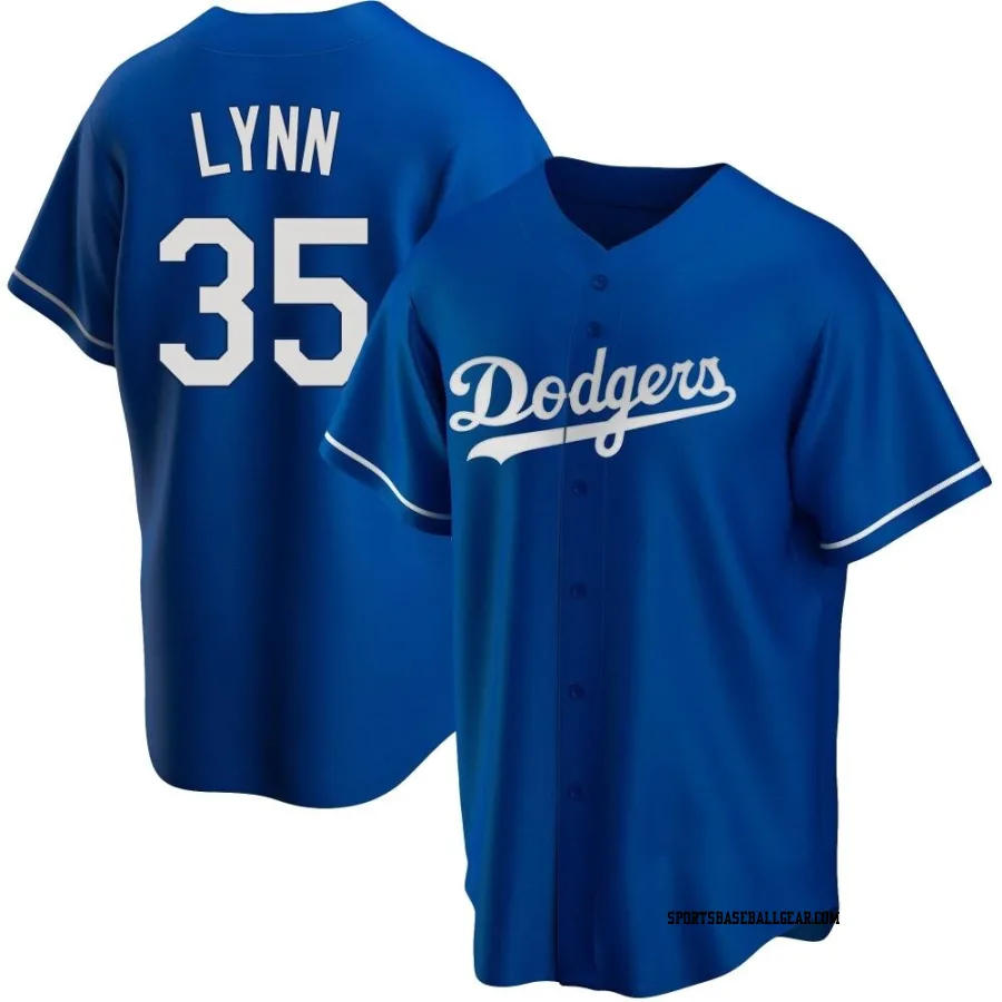 Lance Lynn Men's Los Angeles Dodgers Royal Replica Alternate Jersey
