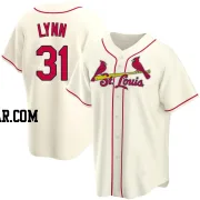 Lance Lynn Men's St. Louis Cardinals Cream Replica Alternate Jersey