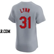 Lance Lynn Men's St. Louis Cardinals Gray Elite Road Jersey