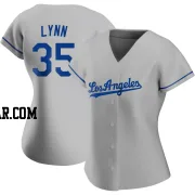 Lance Lynn Women's Los Angeles Dodgers Gray Replica Road Jersey