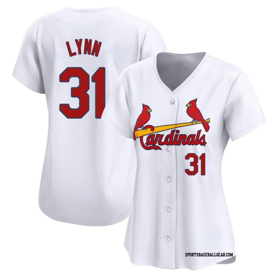 Lance Lynn Women's St. Louis Cardinals White Limited Home Jersey