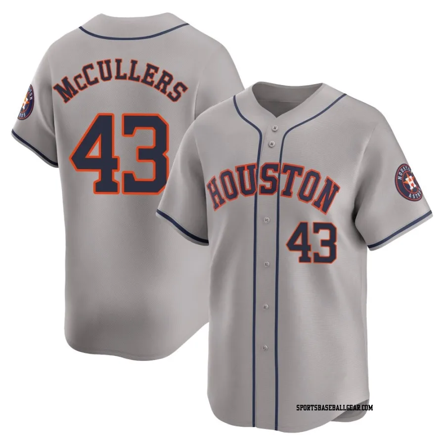 Lance McCullers Jr. Men's Houston Astros Gray Limited Away Jersey