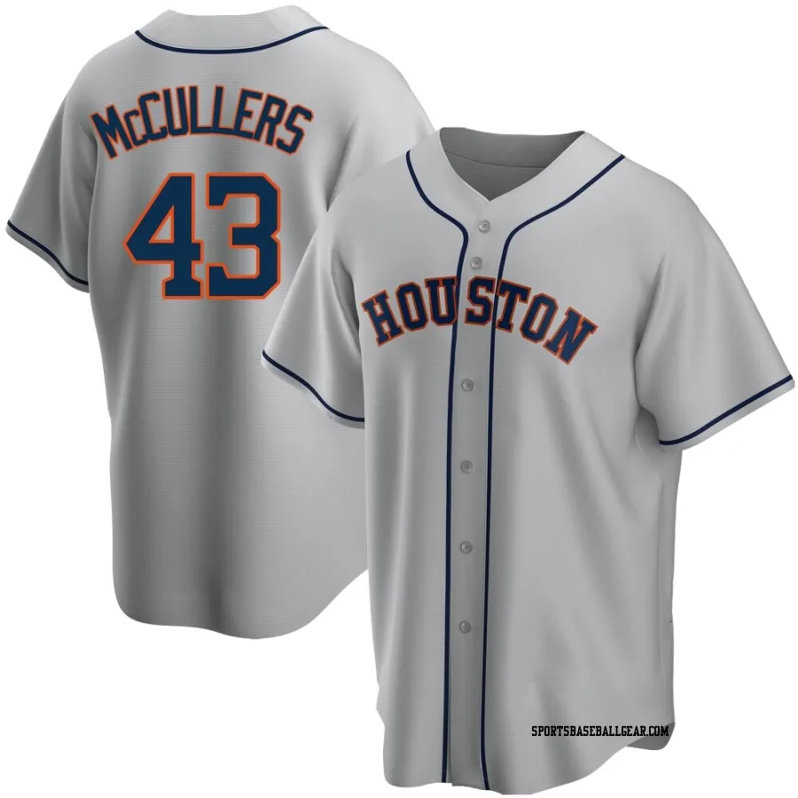 Lance McCullers Jr. Men's Houston Astros Gray Replica Road Jersey